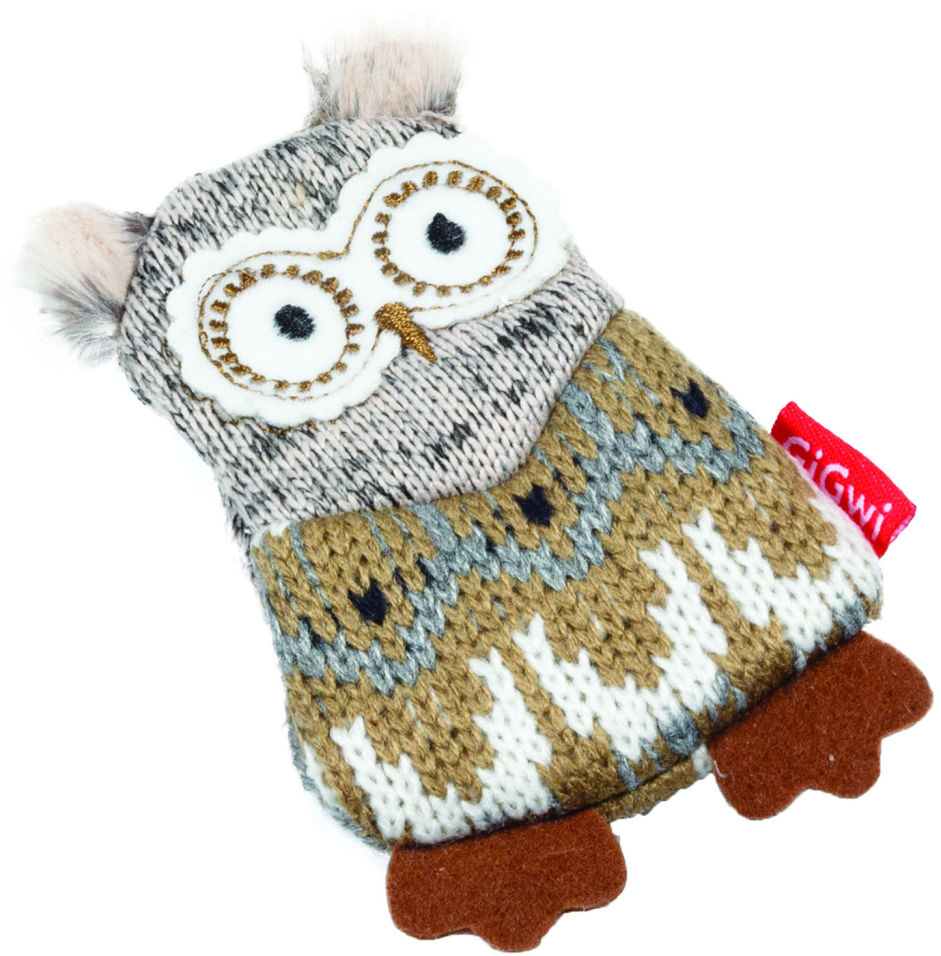 Игрушка для кошек GiGwi Сова с пищалкой Игрушка для кошек GiGwi Сова с пищалкой