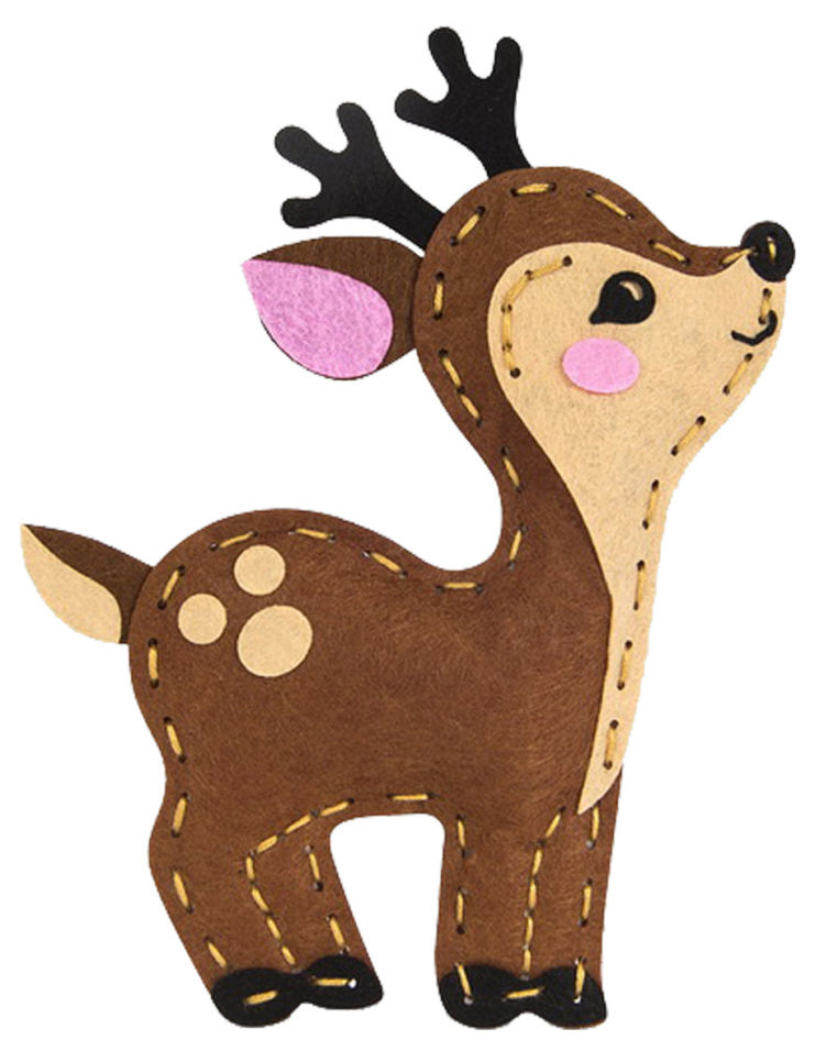 Набор для шитья Feltrica игрушка из фетра Олененок 16.8*21см