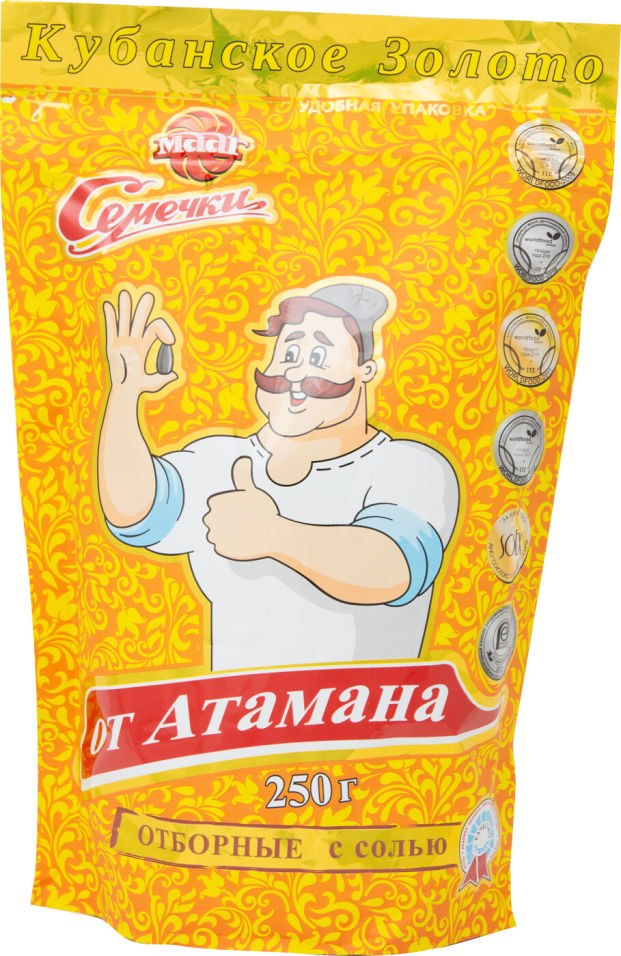 Семечки подсолнечника МААГ от Атамана Отборные с солью 250г