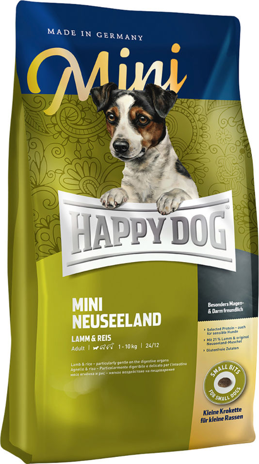 Сухой корм для взрослых собак Happy Dog Ягненок и рис 4кг Сухой корм для взрослых собак Happy Dog Ягненок и рис 4кг