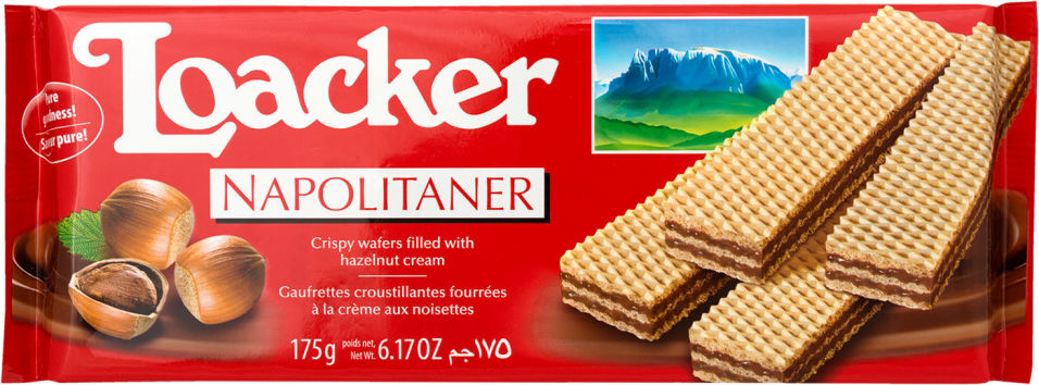 Вафли Loacker Napolitaner 175г