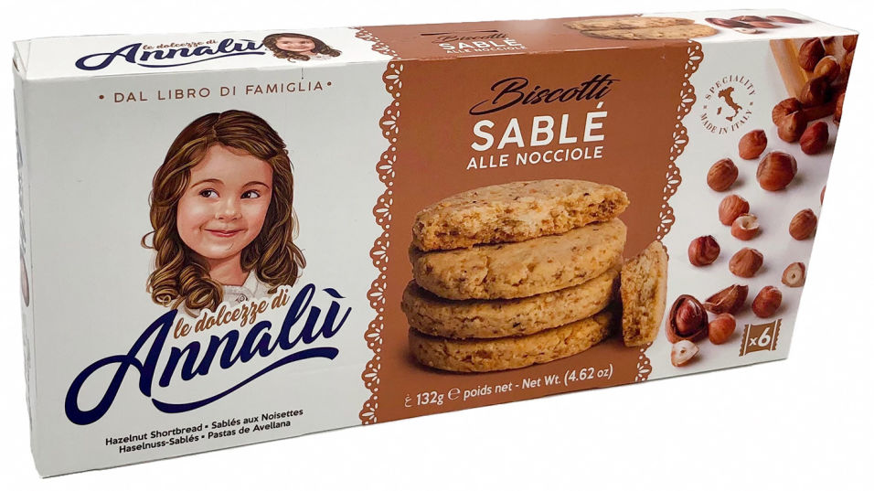 Печенье Annalu Sable песочное с фундуком 132г