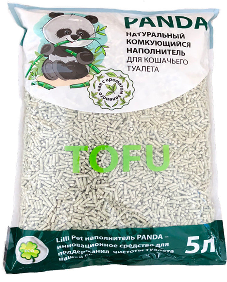 Наполнитель для кошачьего туалета Lilli Pet Panda с ароматом зеленого чая 5л Наполнитель для кошачьего туалета Lilli Pet Panda с ароматом зеленого чая 5л
