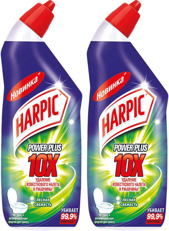 Средство дезинфицирующее для туалета Harpic Power Plus Лесная свежесть 450мл (упаковка 2 шт.)