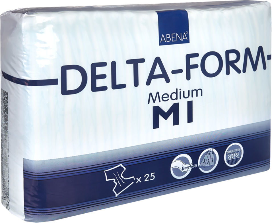 Подгузники для взрослых Abena Delta-Form 1 размер M 25шт 1949₽