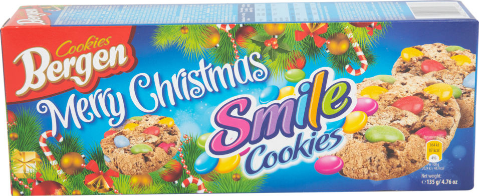 Печенье Bergen Smile Cookies 135г