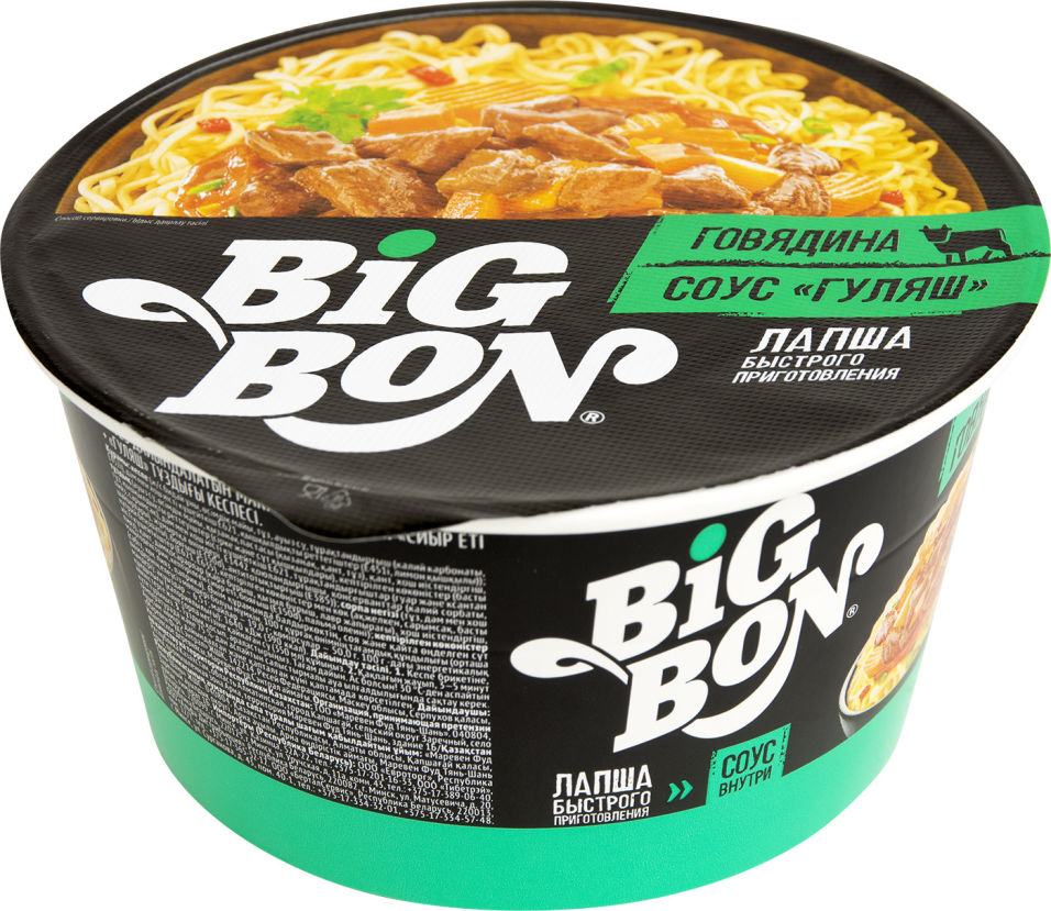 Big bon. Лапша BIGBON 85г. Big bon гуляш. Лапша говядина+соус гуляш б/п 1/24/85г Биг Бон(чашка). BIGBON лапша курица + соус сальса 85 г.