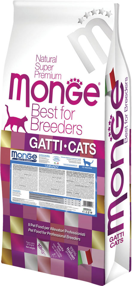 Корм для кошек Monge PFB Cat Daily Line Urinary Курица 10кг Корм для кошек Monge PFB Cat Daily Line Urinary Курица 10кг