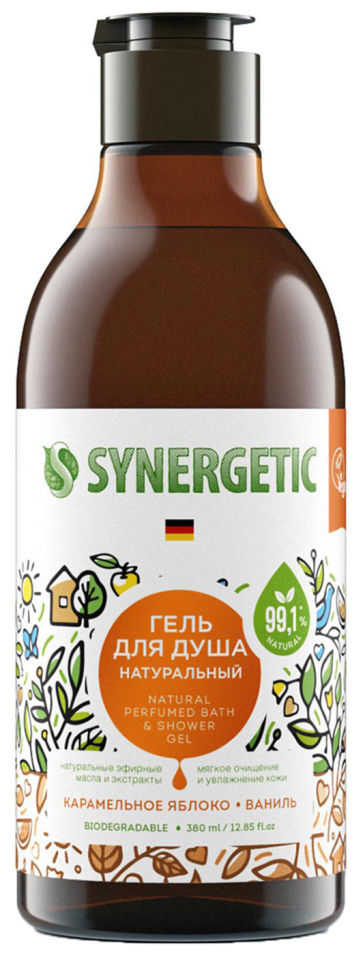 Гель для душа Synergetic Карамельное Яблоко и Ваниль 380мл 309₽