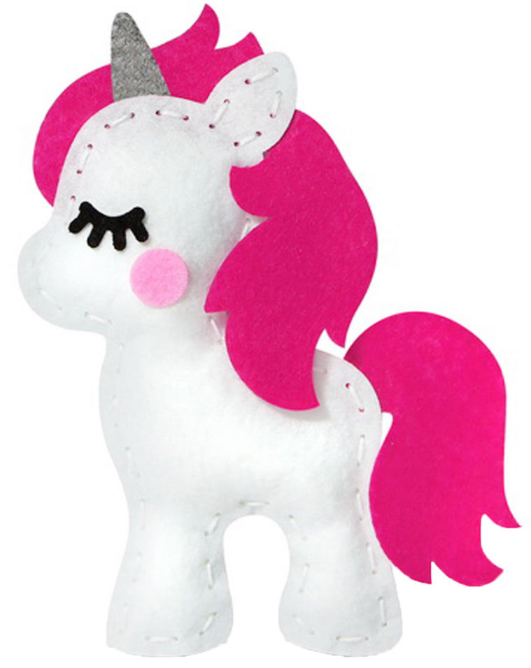 Набор для шитья Feltrica игрушка из фетра Единорог 16.8*21см