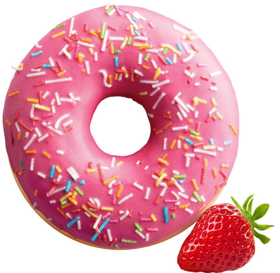 Донат Bakerton Клубника глазированный 58г