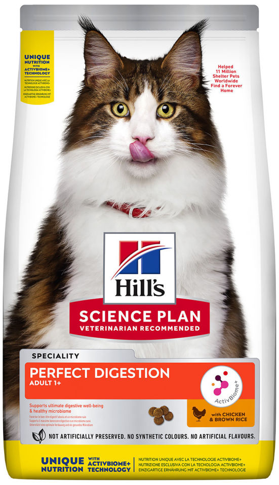 Сухой корм для кошек Hills Science Plan Perfect Digestion Adult для улучшения пищеварения с курицей 1.5кг Сухой корм для кошек Hills Science Plan Perfect Digestion Adult для улучшения пищеварения с курицей 1.5кг