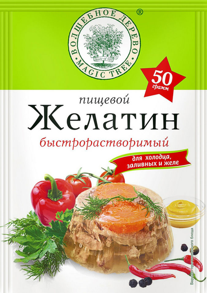 Желатин Волшебное дерево пищевой 50г
