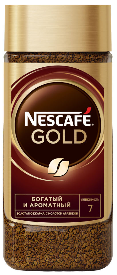 Кофе молотый в растворимом Nescafe Gold 190г Кофе молотый в растворимом Nescafe Gold 190г