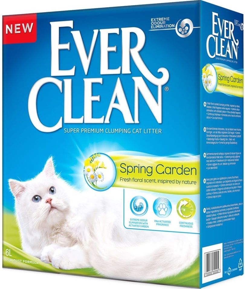 Наполнитель для кошачьего туалета Ever Clean Spring Garden c нежным ароматом весеннего сада 6л Наполнитель для кошачьего туалета Ever Clean Spring Garden c нежным ароматом весеннего сада 6л