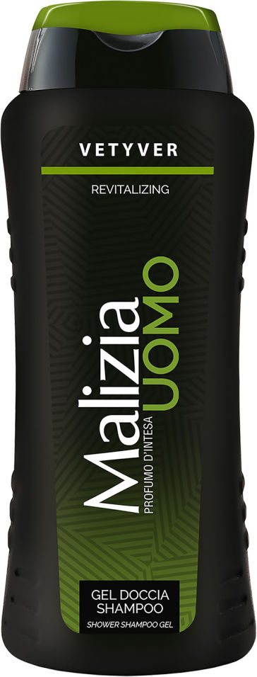 Шампунь Mallizia 2в1 Uomo vetyver 250мл