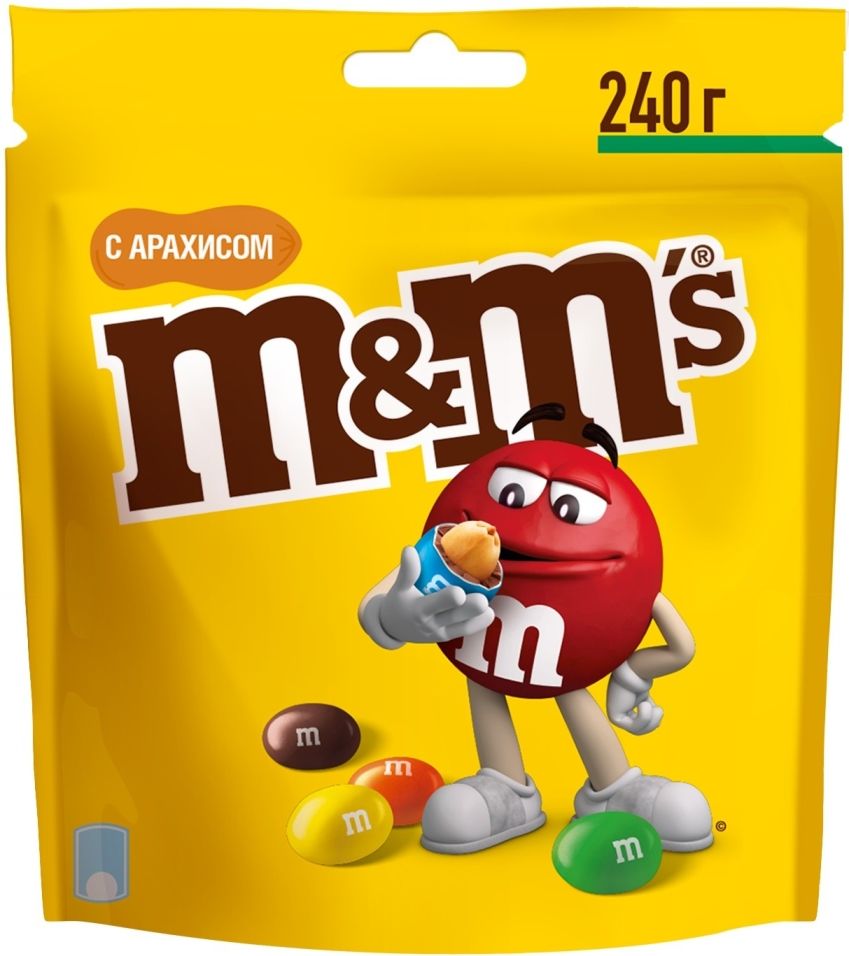 Отзывы о Драже M&Ms с арахисом и молочным шоколадом 240г Отзывы о Драже M&Ms с арахисом и молочным шоколадом 240г