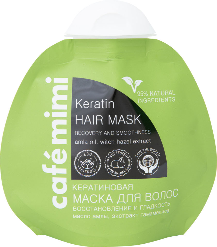 Маска для волос Cafe Mimi Восстановление и гладкость 100мл 110₽