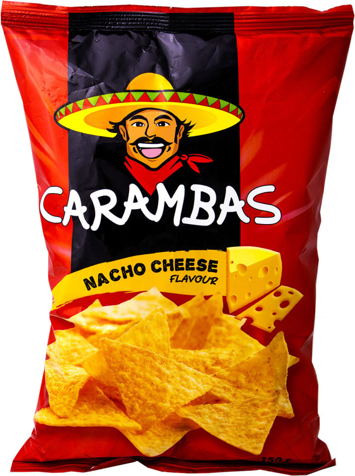 Чипсы кукурузные Carambas Nacho cheese 150г