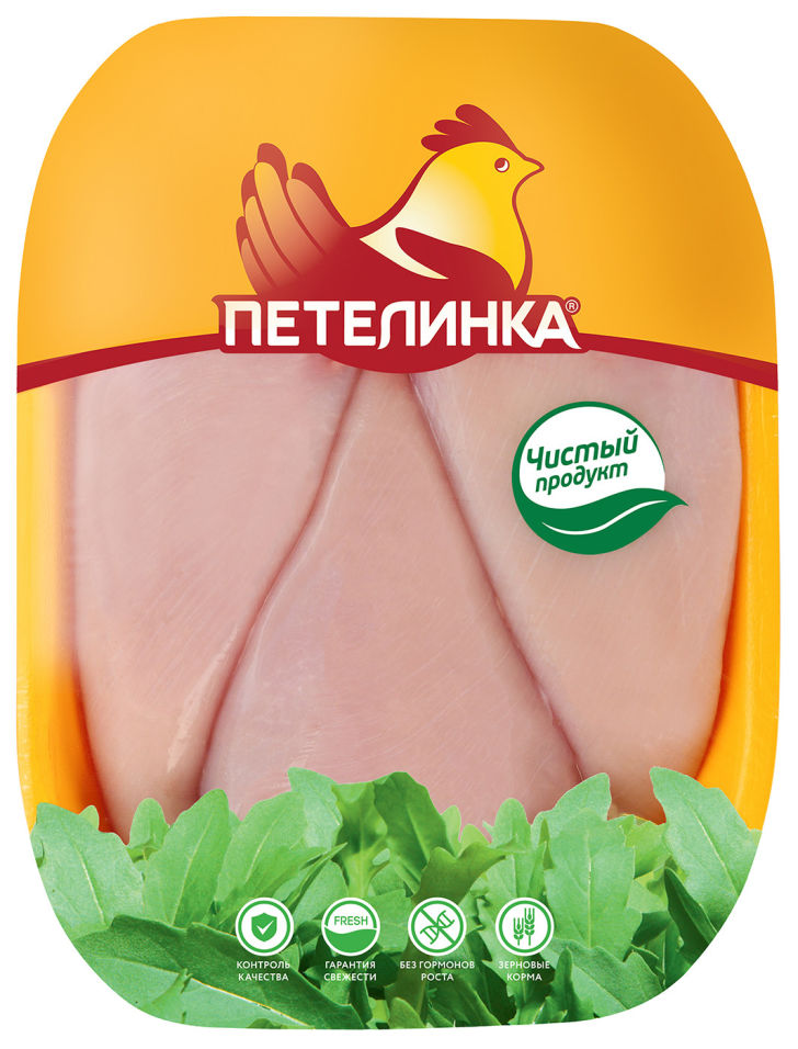 Филе грудки Петелинка куриное 0.6-0.9 кг