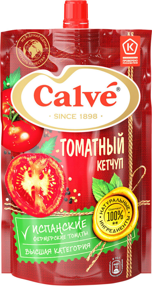 Кетчуп Calve Томатный 350г