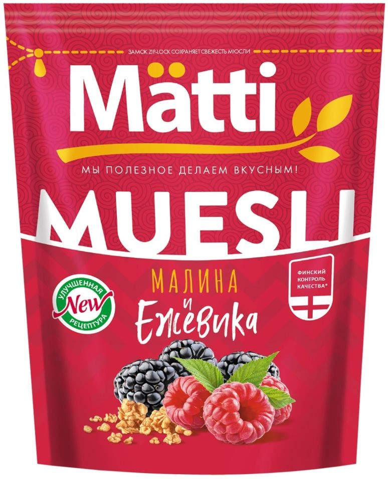 Мюсли Matti Ежевика и Малина 250г 140₽