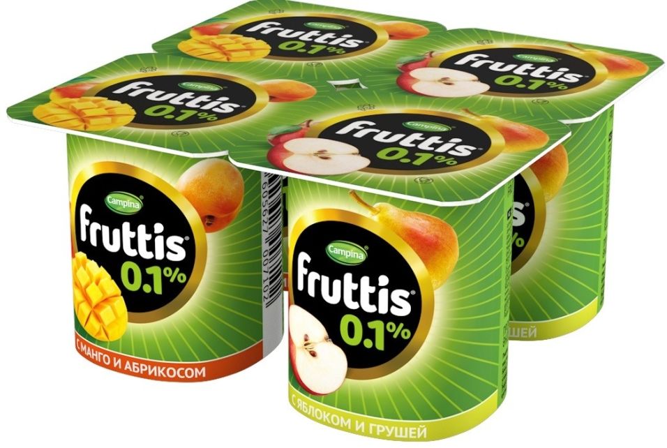 Отзывы о Продукте йогуртном Fruttis Абрикос-Манго Яблоко-Груша 0.1% 4шт*110г Отзывы о Продукте йогуртном Fruttis Абрикос-Манго Яблоко-Груша 0.1% 4шт*110г