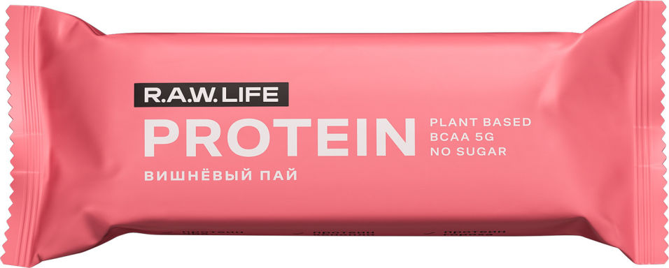 Протеиновый батончик R.A.W. LIFE Вишневый пай 43г