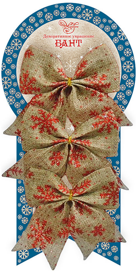Украшение новогоднее Magic Time Бант Снежинки