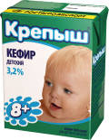Кефир детский Крепыш 3.2% 200г Кефир детский Крепыш 3.2% 200г