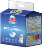 Подгузники для животных Cliny S 3-6кг 10шт Подгузники для животных Cliny S 3-6кг 10шт
