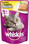 Корм для кошек Whiskas Мясной паштет из курицы с индейкой 85г Корм для кошек Whiskas Мясной паштет из курицы с индейкой 85г