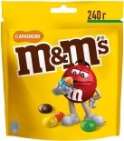Драже M&Ms с арахисом и молочным шоколадом 240г Драже M&Ms с арахисом и молочным шоколадом 240г