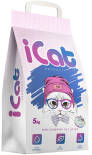 Наполнитель iCat впитывающий с ароматом лаванды 5кг Наполнитель iCat впитывающий с ароматом лаванды 5кг
