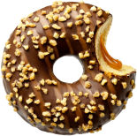 Донат Donut Worry Be Happy с карамельной начинкой 71г