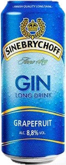 Напиток Sinebrychoff Gin Grapefruit 8.8% 0.33л