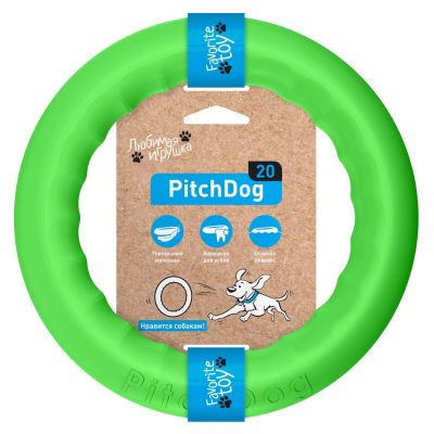 Игрушка для собак PitchDog Кольцо зеленое