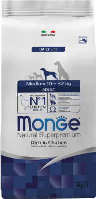 Корм для собак Monge Dog Medium для средних пород 3кг