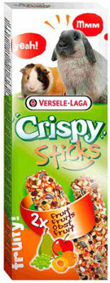 Лакомство для грызунов Versele-Laga Crispy палочки с фруктами 2шт*55г