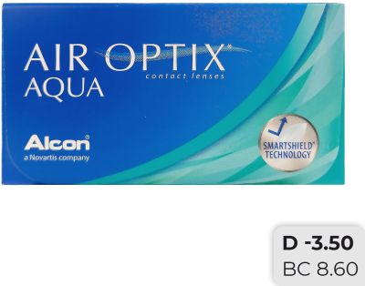 Контактные линзы Air Optix Aqua Ежемесячные -3.50/14.2/8.6 6шт