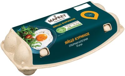 Яйца Маркет Перекресток СО коричневые 10шт