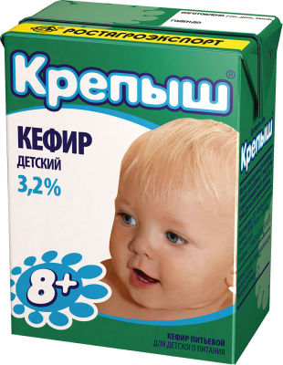Кефир детский Крепыш 3.2% 200г