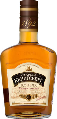 Коньяк Старый Кенигсберг 4 года 40% 0.25л
