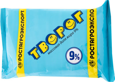 Творог Ростагроэкспорт 9% 180г