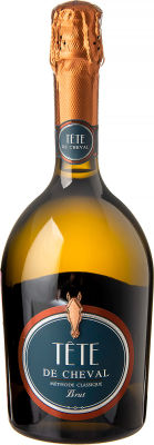 Вино Tete De Cheval игристое белое брют 12% 0.75л