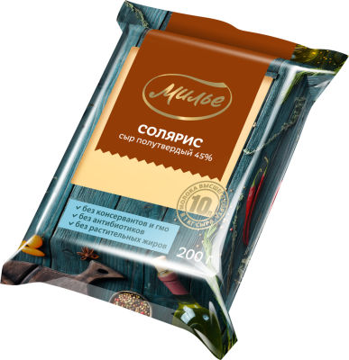 Сыр Милье Солярис 45% 200г