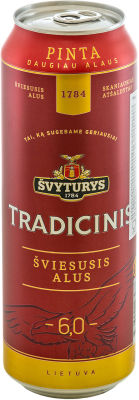 Пиво Svyturys Tradicinis 6% 0.568л