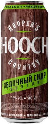 Напиток Hooch Country Яблочный сидр 7.2% 0.5л